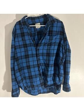 American Eagle Men's Blue Shirt